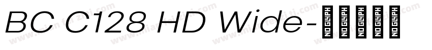 BC C128 HD Wide字体转换